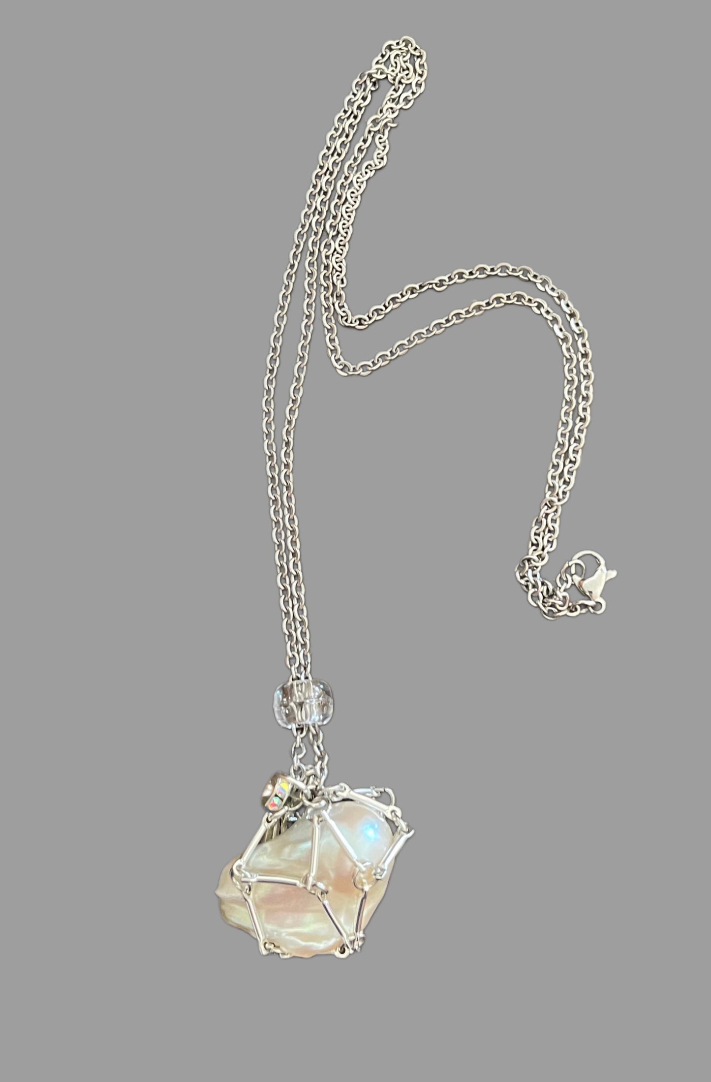 Handmade Baroque Pearl Pendant Necklace