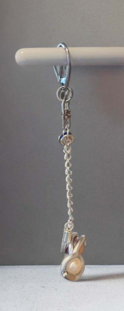 Double Edison Pearl Handcrafted Charm