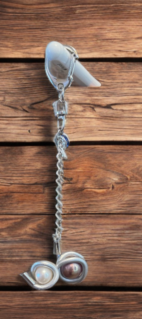 Double Edison Pearl Handcrafted Charm