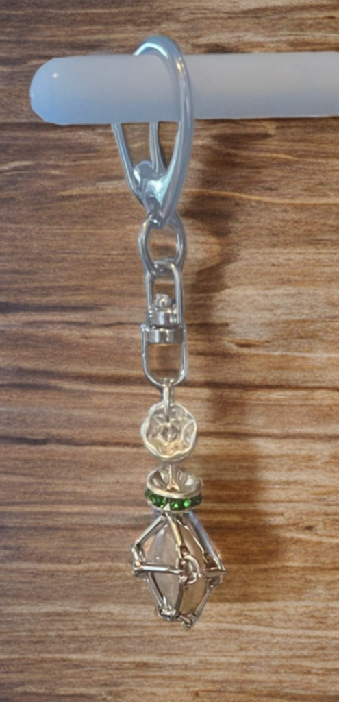 Petite Edison Button Pearl Silver-Toned Charm