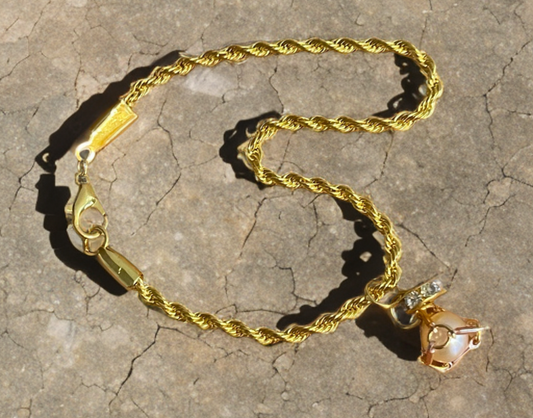 Pearl Charm Bracelet - size large