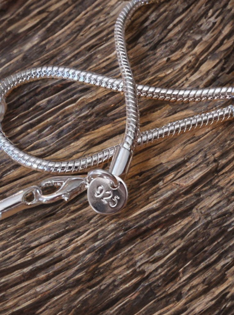 Edison Pearl Wire-Wrapped Pendant on Sterling Silver Snake Chain